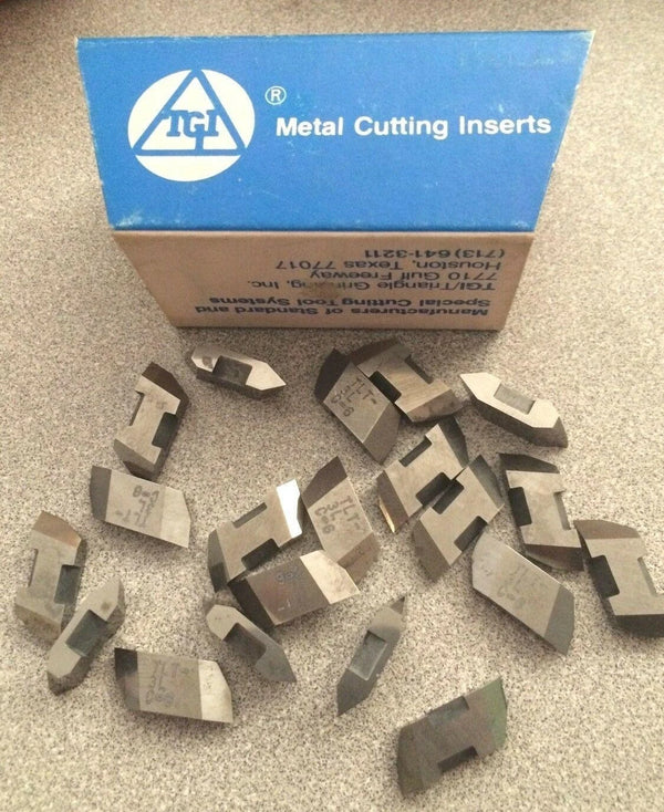 TGI USA Made TLT 3L C-6 Lathe Grooving Carbide Inserts 20 Pcs New Cutting