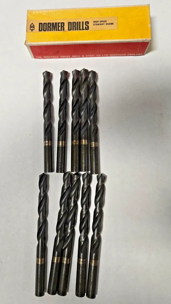 12.3mm Dormer HSS High Speed Steel Twist Drill Bit Drilling Tool 10 Pcs New