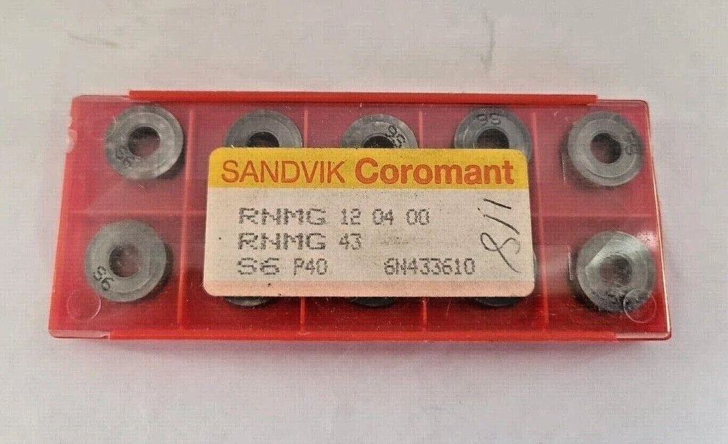 SANDVIK Coromant RNMG 43 12 04 00 S6 P40 Lathe Carbide Inserts 10 Pcs New