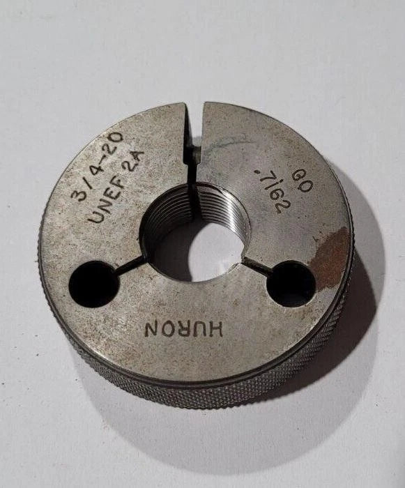3/4-20 UNEF 2A GO Thread Ring Gage P.D. .7162 HURON