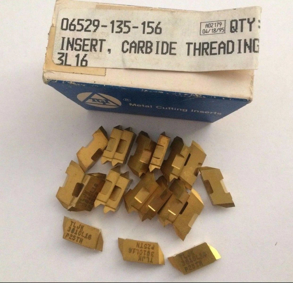 TGI USA Made TLJK 3010 L16 P25TN Lathe Grooving Carbide Inserts 19 Pcs Tool Gold