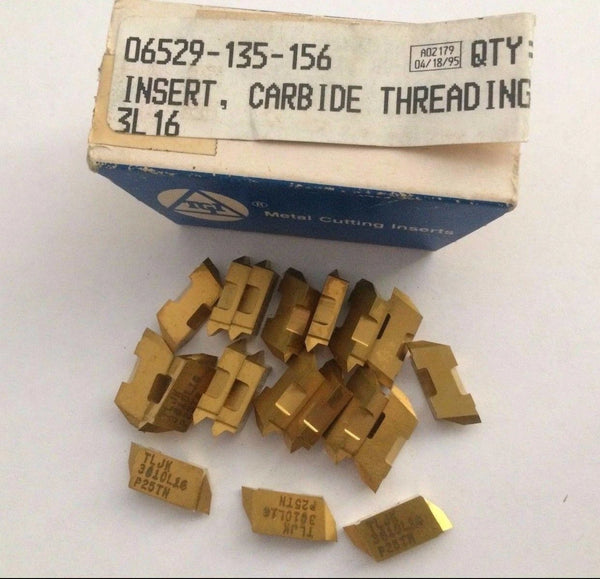 TGI USA Made TLJK 3010 L16 P25TN Lathe Grooving Carbide Inserts 19 Pcs Tool Gold