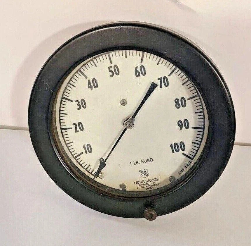ASHCROFT DURAGAUGE Test Gauge Vacuum To 0 To 100 Psi Pressure Gage