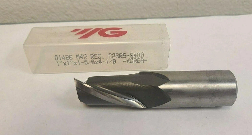 Single End Mill 2 Flutes NEW YG M42 01426 Regular 1 x 1-5/8 x 4-1/8 Cobalt
