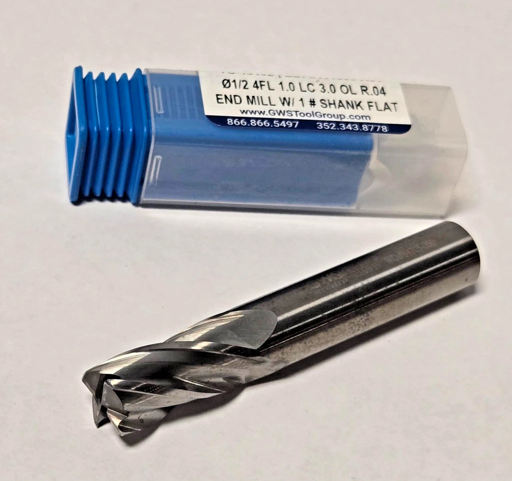 GWO GWS Tool Group TC-10102 1/2" Brand New Solid Carbide End Mill 4 Flute 3"