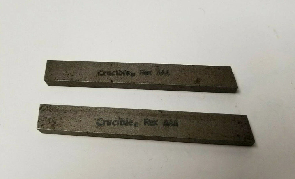 2 Crucible Rex AAA 1/4x1/2x4" Rectangle Lathe Tool Cutting HSS Bits High Speed