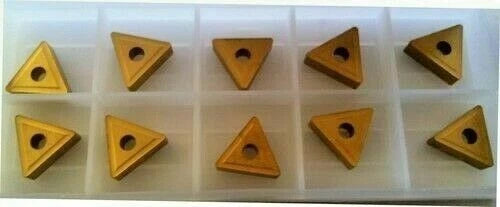 10 New TNMG 331 Gold Carbide Inserts Lathe Made by PRAMET (A SECO Company)
