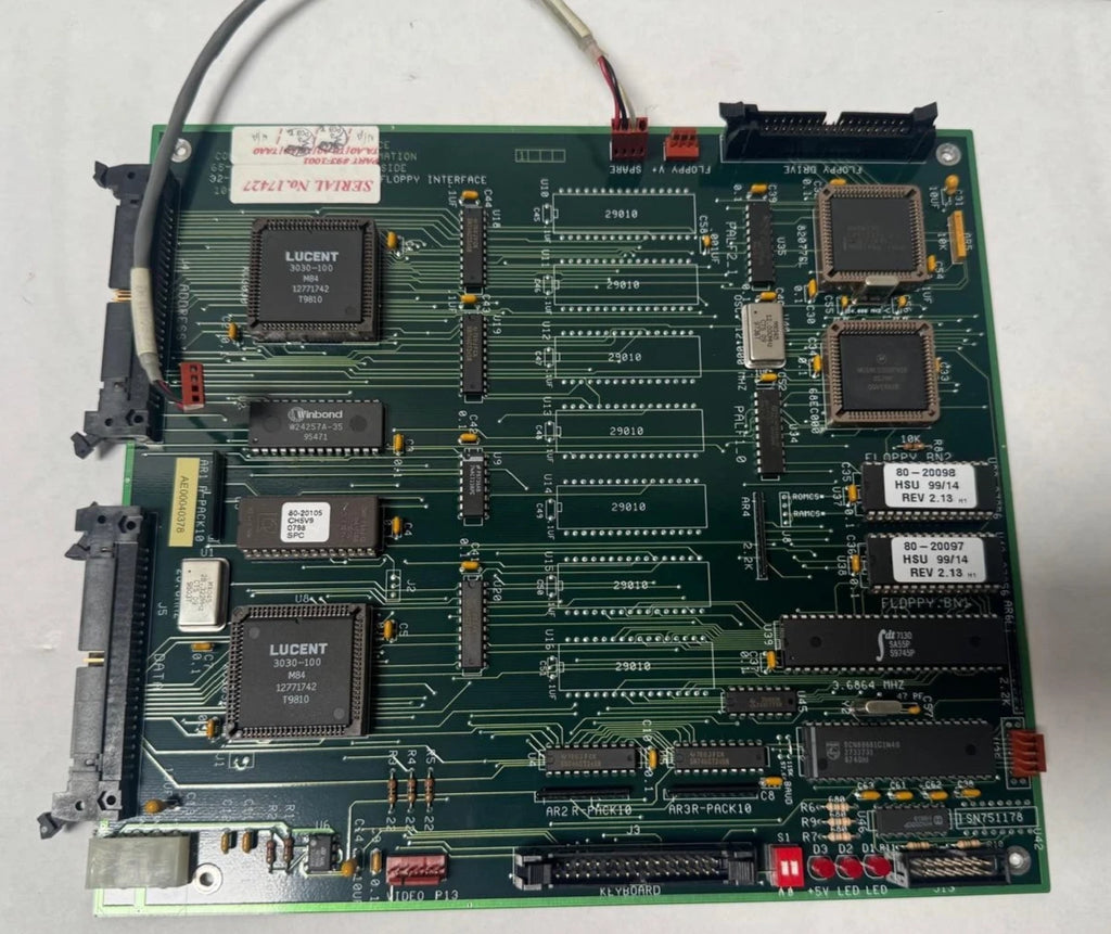Haas 80-20098 80-20097 HSU 99/14 Circuit Board Video Floppy Interface rev 2.13