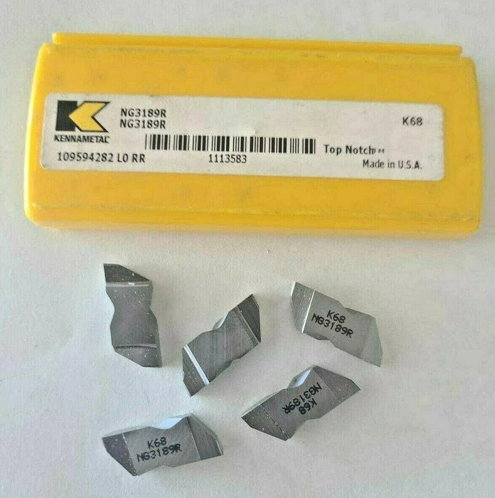 Kennametal 5 Pcs Top Notch Carbide Grooving Inserts NG 3189R K68 USA