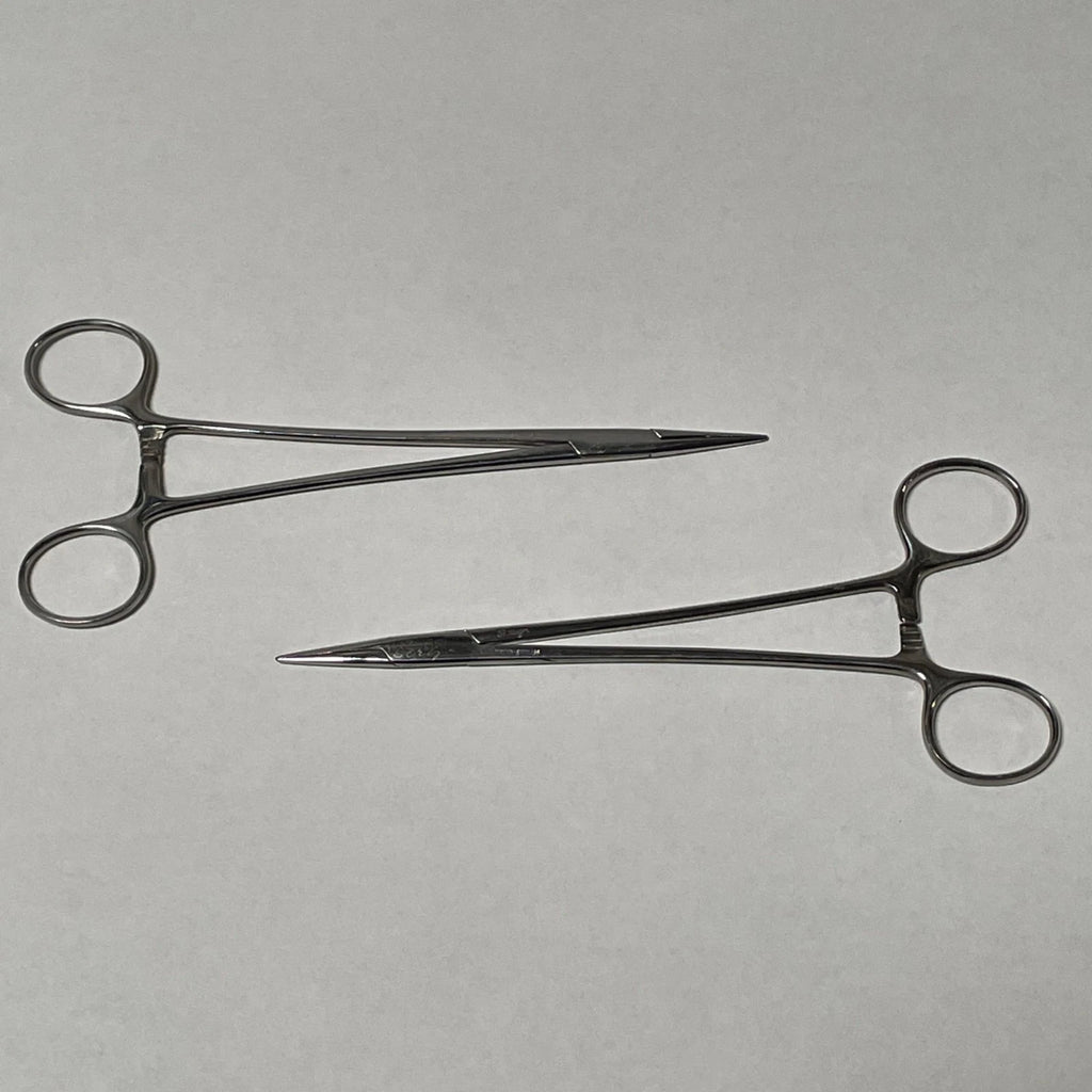 Lot of 2 Lawton Germany Stainless Mayo-Hegar Needle Holder Clamp Medical Vet