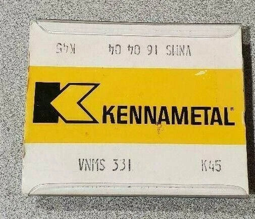 KENNAMETAL VNMS 331 K45 VNMS 16 04 04 K45 Lathe Carbide 5 Inserts Mill New