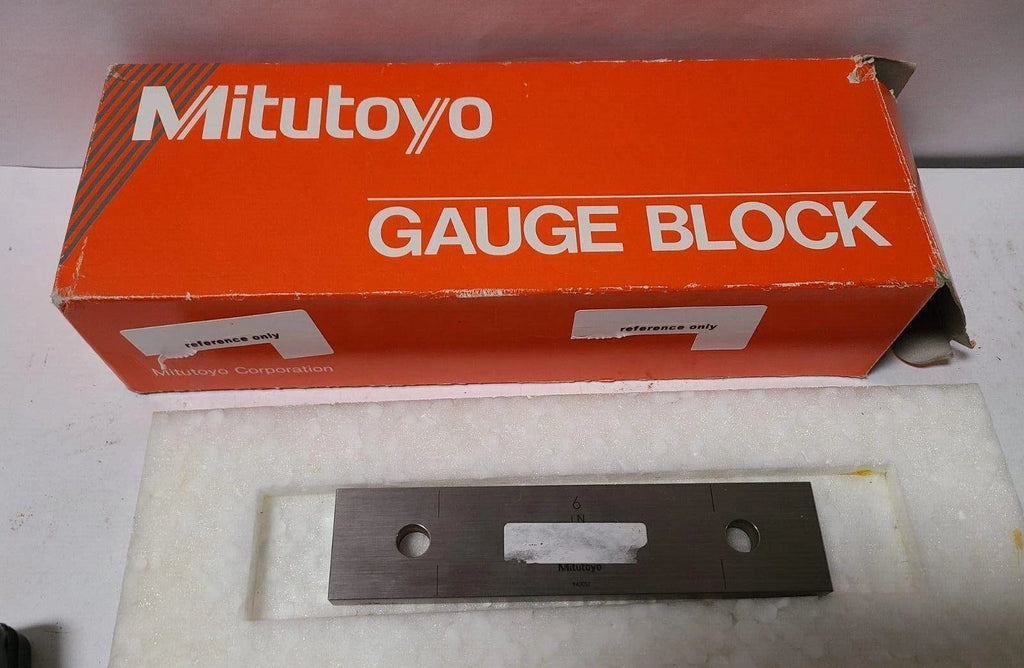 Mitutoyo 6" Rectangular Steel Gage Block Gauge Accuracy 6 Inch