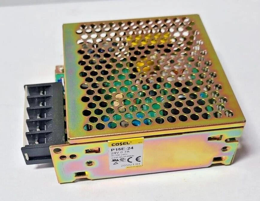 P15E-24 COSEL P15E24 POWER SUPPLY 100 - 240 VAC INPUT 24 V 7 OUTPUT