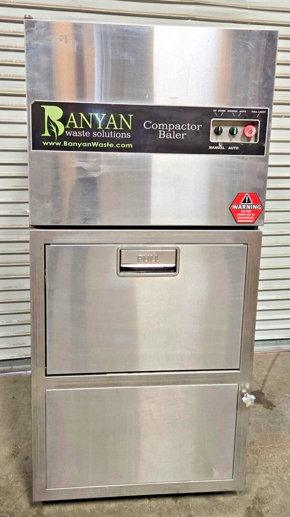 Banyan Commercial Vertical Trash Carboard Baler Compactor Recycler Fox 2430
