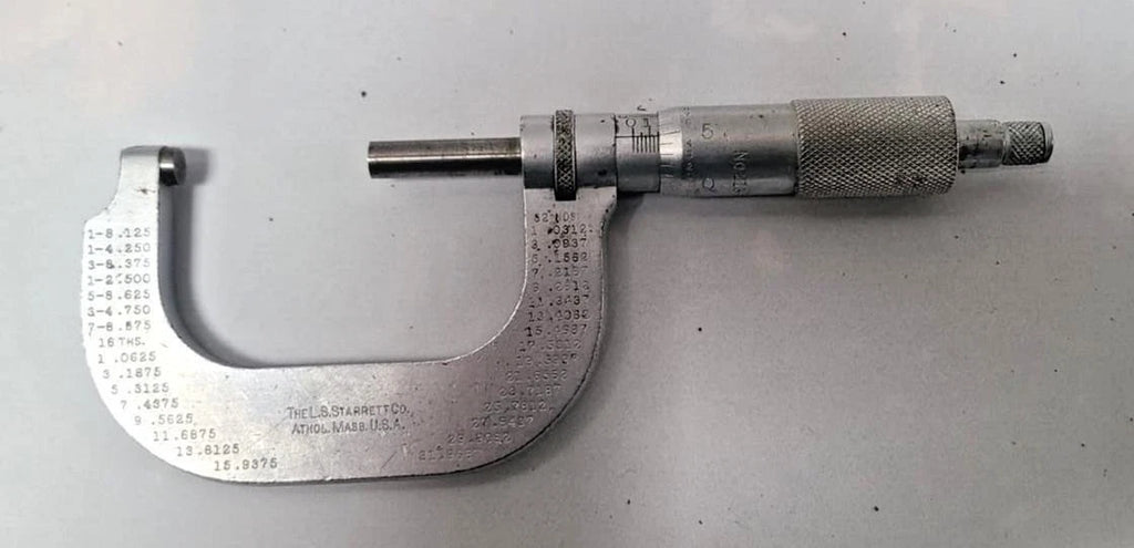 Starrett 213-C Outside Micrometer USA