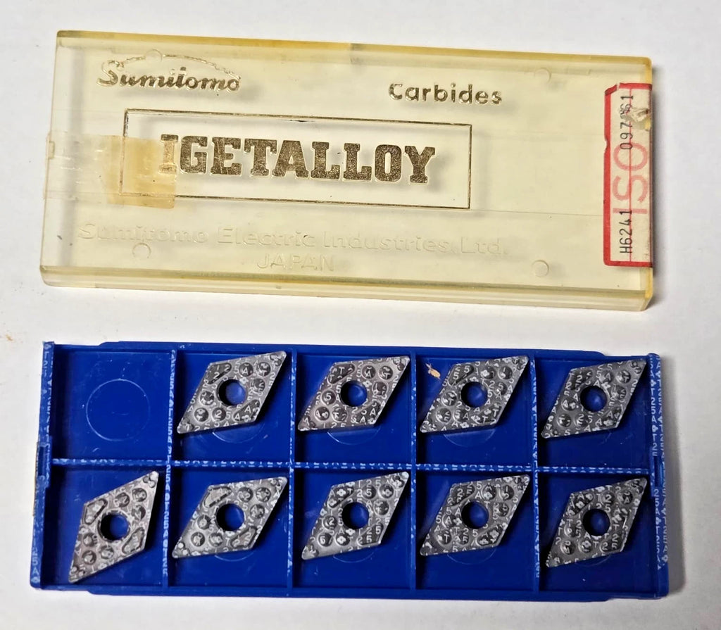 Sumitomo Igetalloy DNMG 432 E NG T25A Lathe Mill Carbide Inserts 9 Pcs New