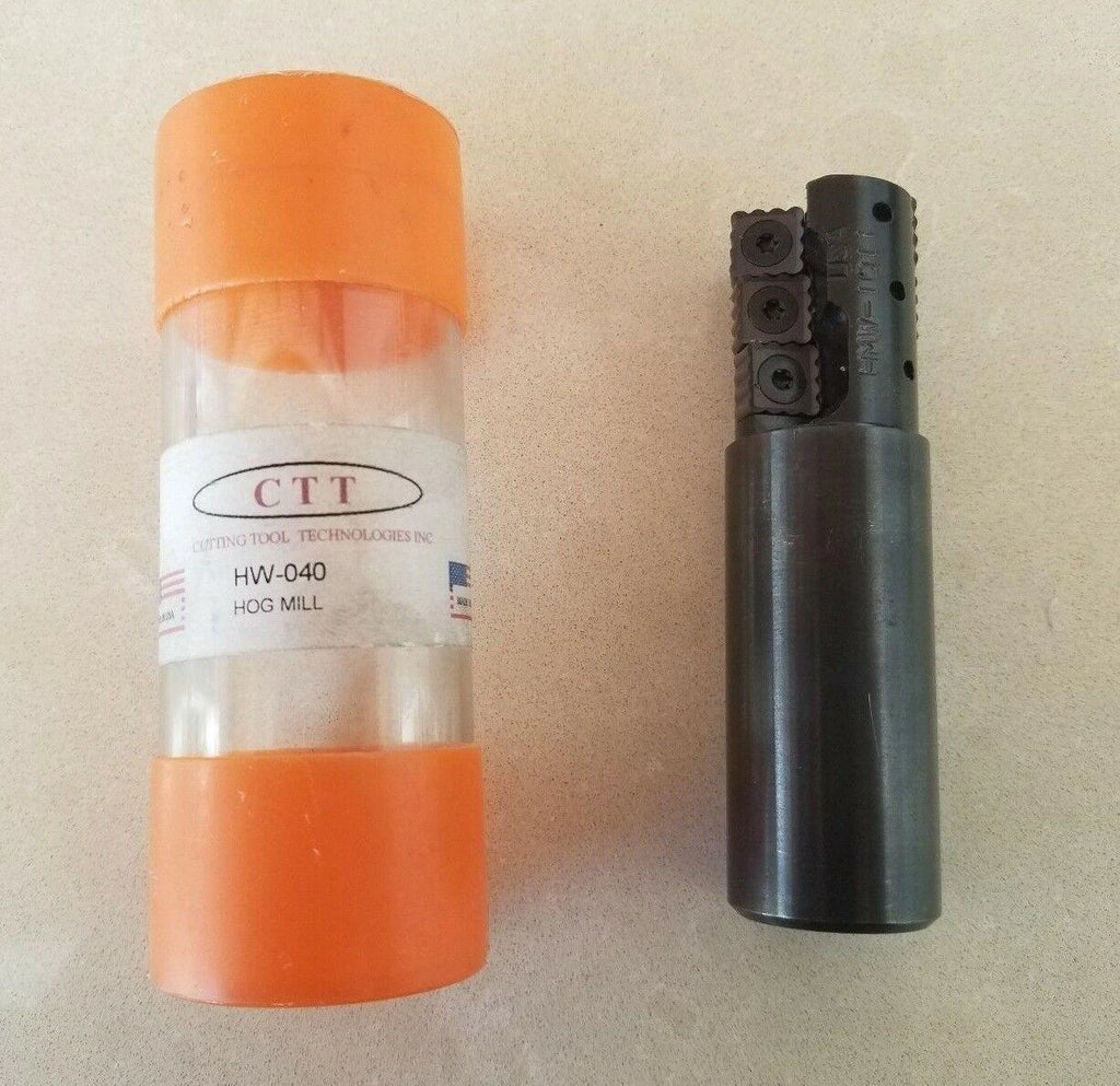 Cutting Tool Technologies CTT HW-040 Hog Mill 6 Insert Carbide HMW-1011 New