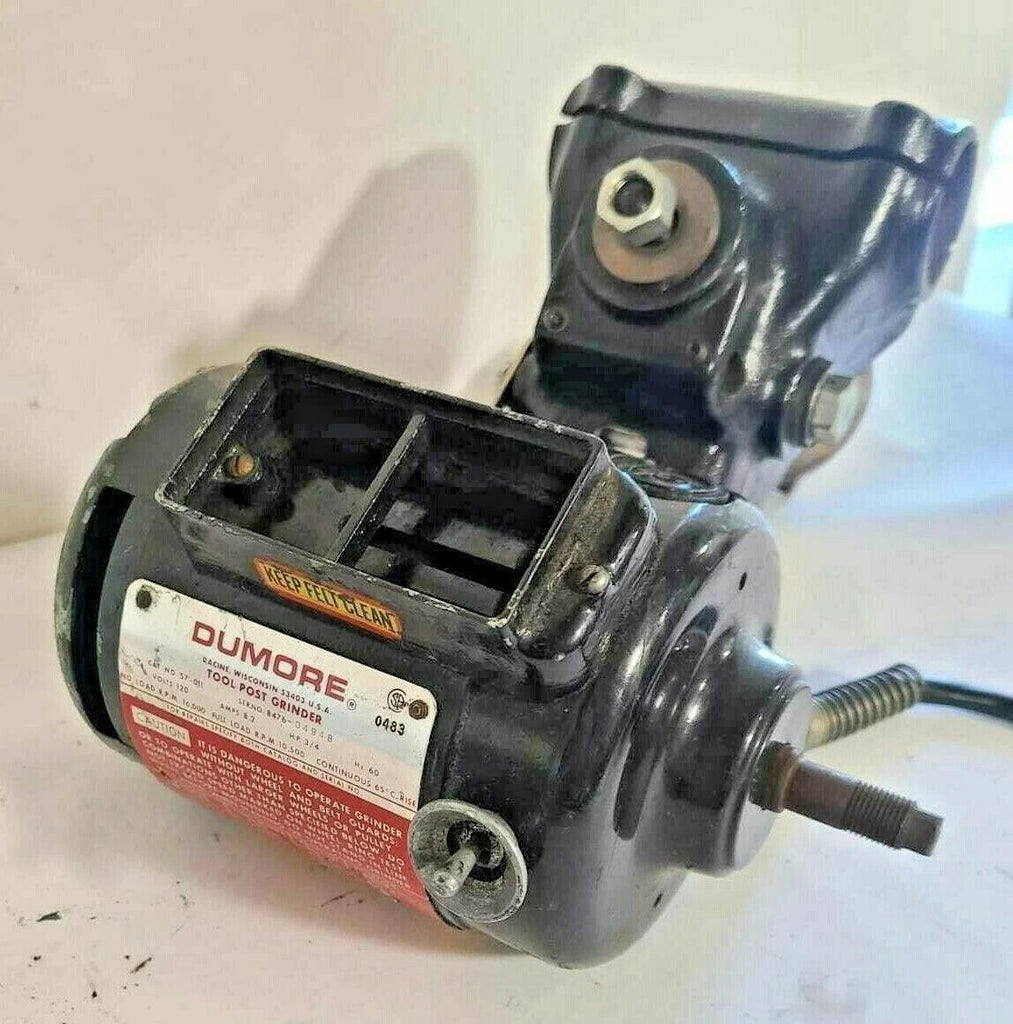 Precision Dumore Tool Post Grinder Case Motor Lathe Machinist Box 57-011 3/4Hp
