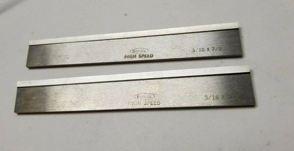 Rectangle Lathe Tool Cutting HSS Blank Bit BESLY 3/16 x 7/8 x 6" High Speed 2Pc