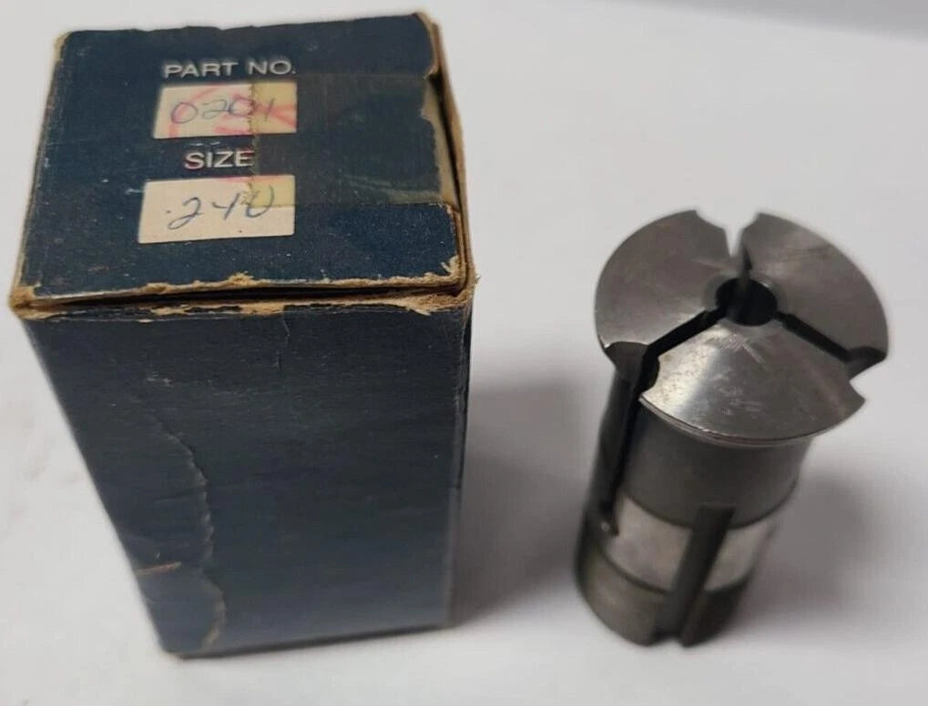 0201 .240 Extended Nose Machine Collet Southwick & Miester S&M
