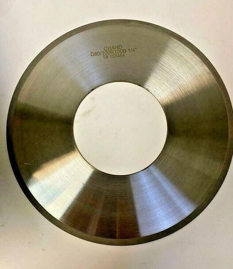 Diamond Cut Off Grinding Wheel 12” x .070" x 5” Bore CHAND D80/100R100B 1/4"