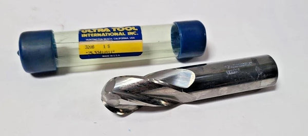 Ultra Tool International USA 1" Solid Carbide Ball End Mill 320B