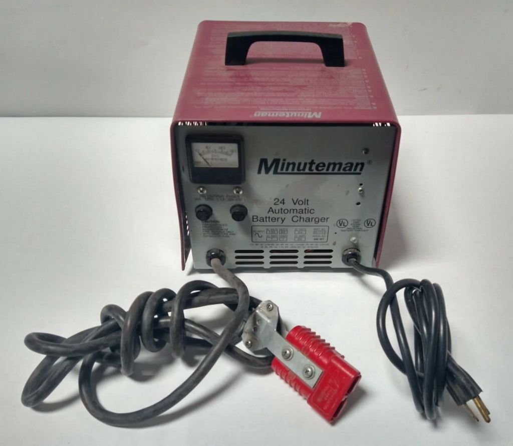 Minuteman 24V Automatic Battery Charger 20A 120V AC Input Industrial Unit