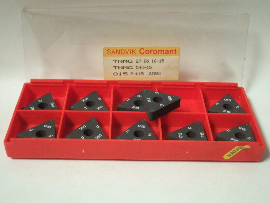 SANDVIK Coromant TNMG 544-15 27 06 16-15 015 P-K15 Lathe Carbide Inserts 10 Pcs