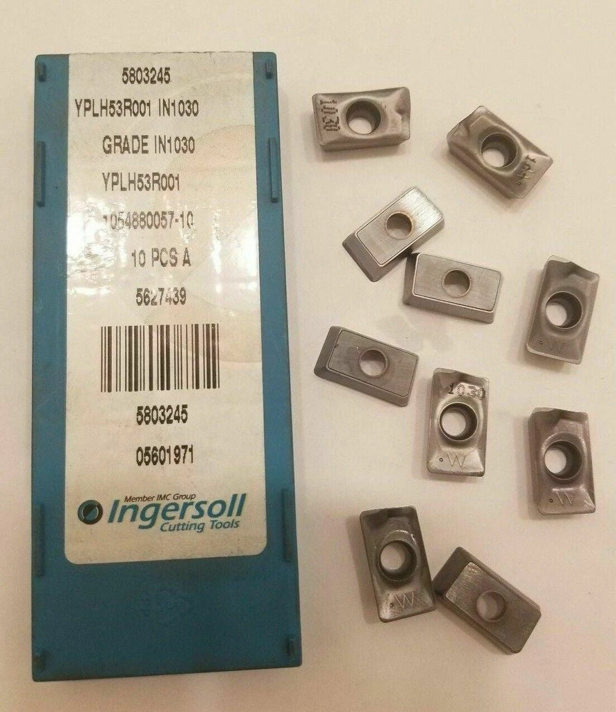 10 Pcs Ingersoll Cutting Tools 5803245 YPLH53R001 IN1030 Lathe Carbide Inserts