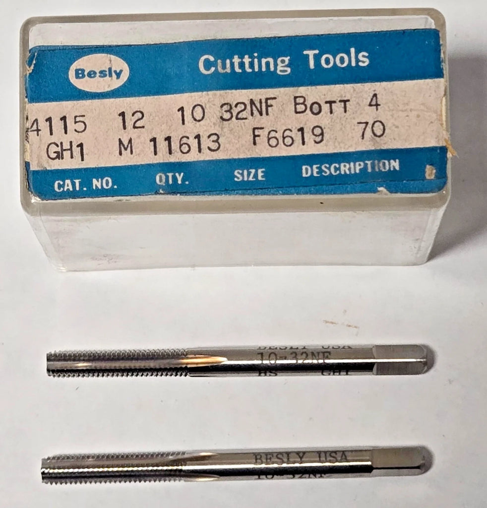 Lot of 2 Besly Tap 10-32 NF GH1 Bott 4 FL Brand New USA Made