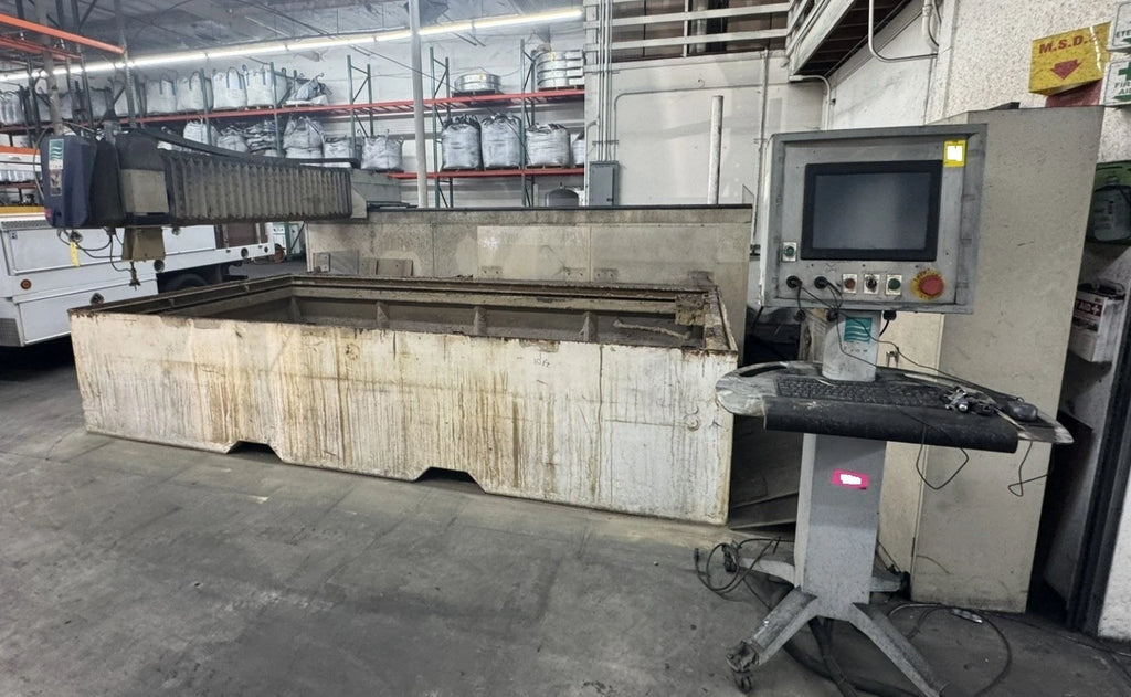 Flow 018627-1 CNC Waterjet Gantry Bridge 55K PSI Intesifier 6'x12' Table 2006