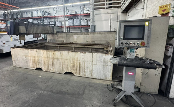 Flow 018627-1 CNC Waterjet Gantry Bridge 55K PSI Intesifier 6'x12' Table 2006