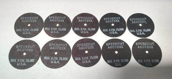 3x1/8x1/4 Spedecut Abrasive Grinding Cut-Off Disc Wheel A60 TBXX USA 10Pcs
