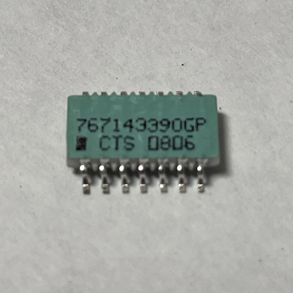 Reel of 1700 CTS 767143390GPTR13 Resistors ARRAY 7 RES 39 OHM 14SOIC 48340-08