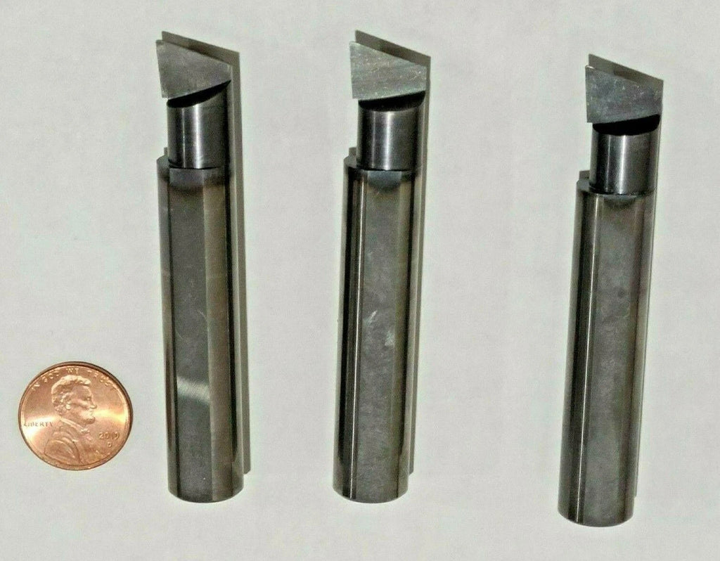 Lot of 3 Solid Carbide 1/2" Shank Boring Bars 3" Long Lathe Mill Machinist Tools