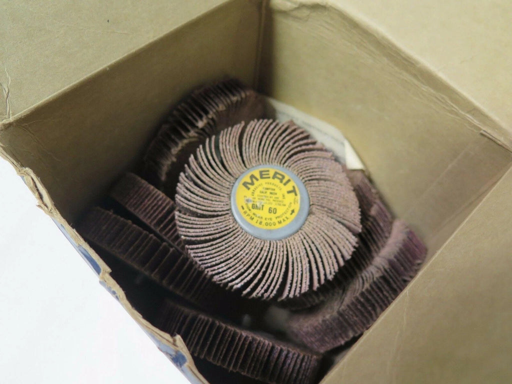 10 Pcs MERIT Abrasives Grind O Flex Mini Wheel 35001 MM 3005 Grit 60 Brand New