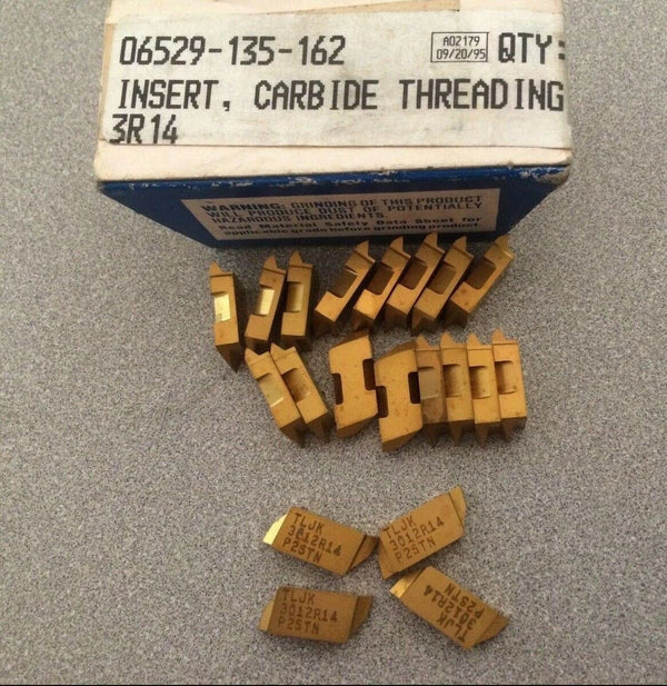 TGI USA Made TLJK P25TN 3012R14 Lathe Grooving Carbide Inserts 20 Pcs Gold New