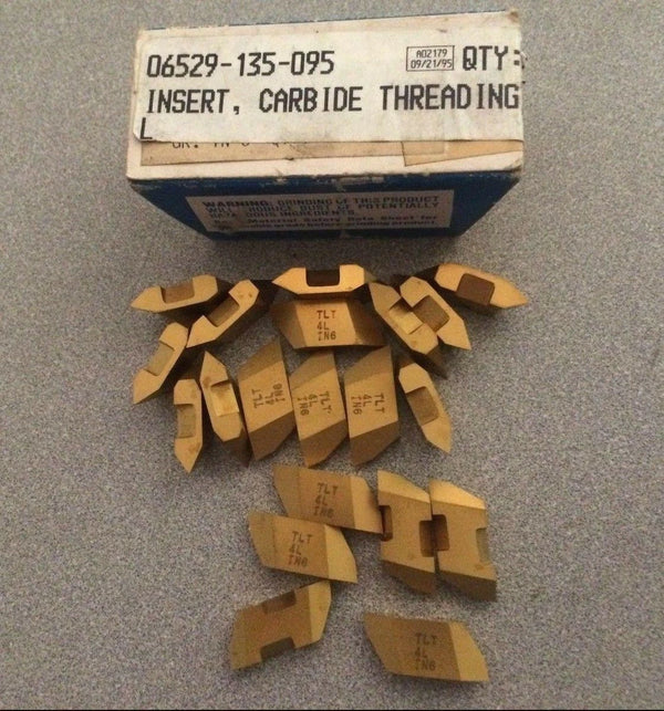 TGI USA Made TLT 4L TN6 Lathe Grooving Carbide Inserts 20 Pcs Gold New Tools
