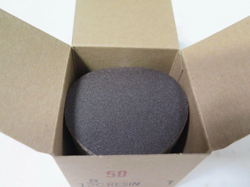 50 Pcs Jet Abrasives PSA Sanding Disc PSD 3" Grit 120 Brand New