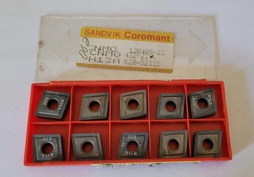 10 Pcs SANDVIK Coromant CNMG 432-23 H13A K20 52331 Carbide Inserts Tool 120408