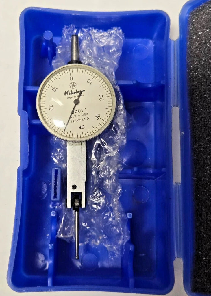 Mitutoyo 513-203 .0001" Jeweled Dial Indicator Japan RARE