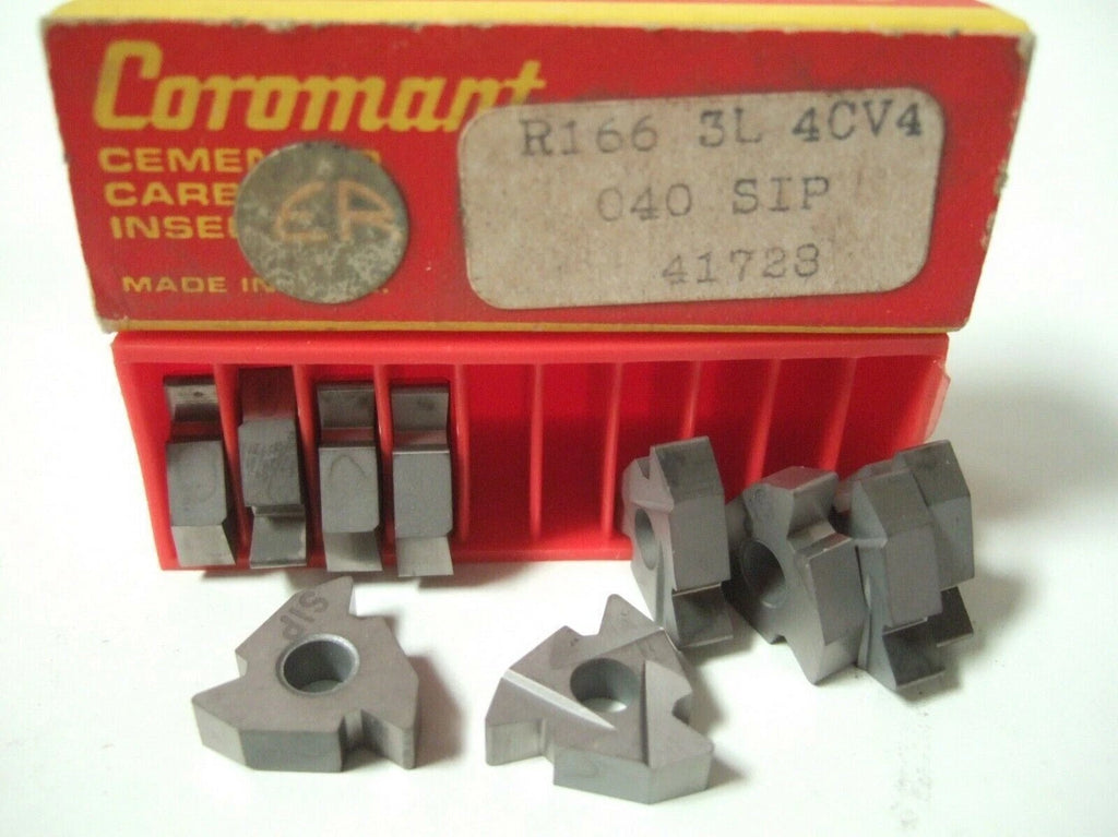 10 SANDVIK Coromant R166 3L 4CV4 040 SIP 41728 Carbide Inserts Lathe Mill Turn