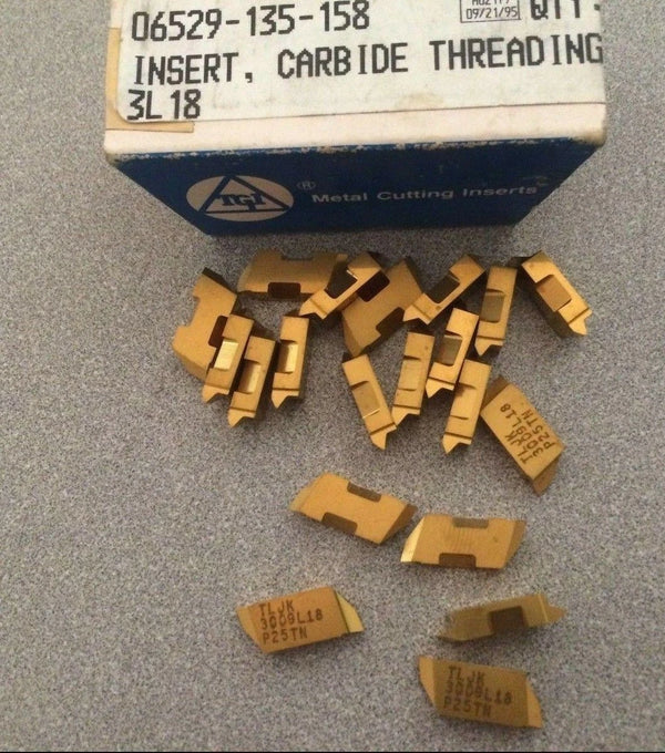 TGI USA Made TLJK P25TN 3009L18 Lathe Grooving Carbide Inserts 20 Pcs Gold New