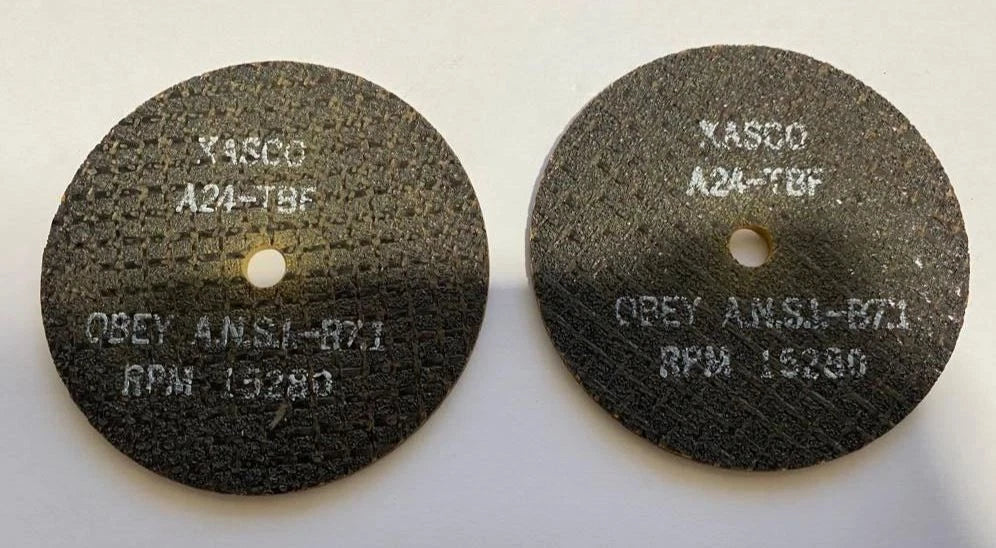 Lot of 2 Abrasive Cut Off Wheel 4 x 1/8 x 3/8 A24-TBF 15,280 RPM