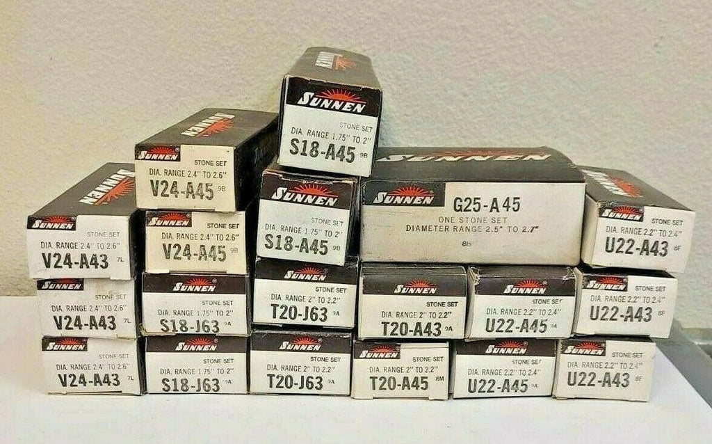 Large lot of Sunnen Honing Machine Stone Set Brand New