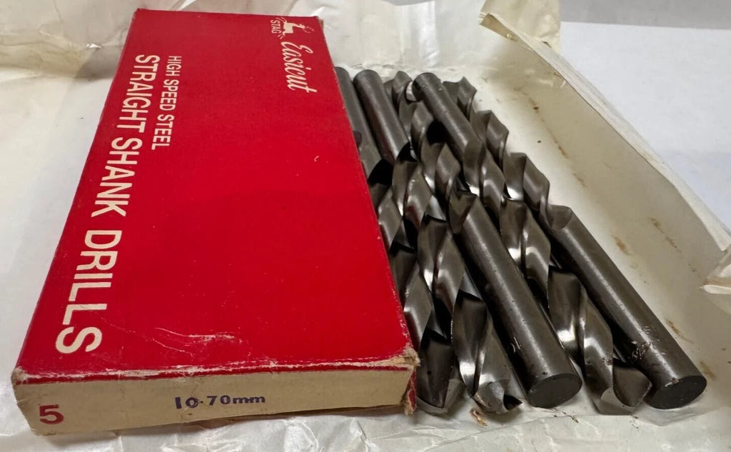 Lot of 5 Easicut Straight Shank Twist Drill 10.70mm HSS High Speed Steel England