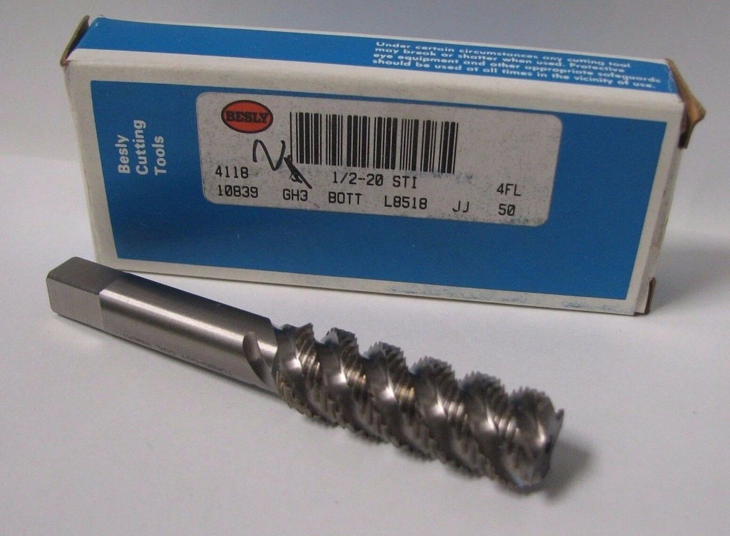 Besly Tap Bott GH3 10839 4 Flutes 1/2-20 STI JJ 50 L8518 Brand New USA Made