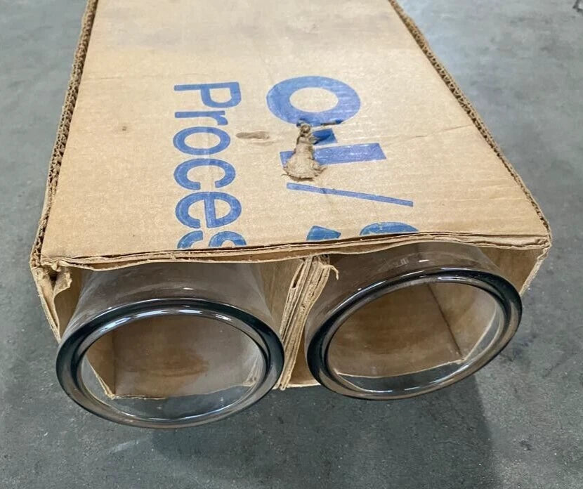 Lot of 2 Glass STD Flange Pipe Glass 3 x 72 Schott
