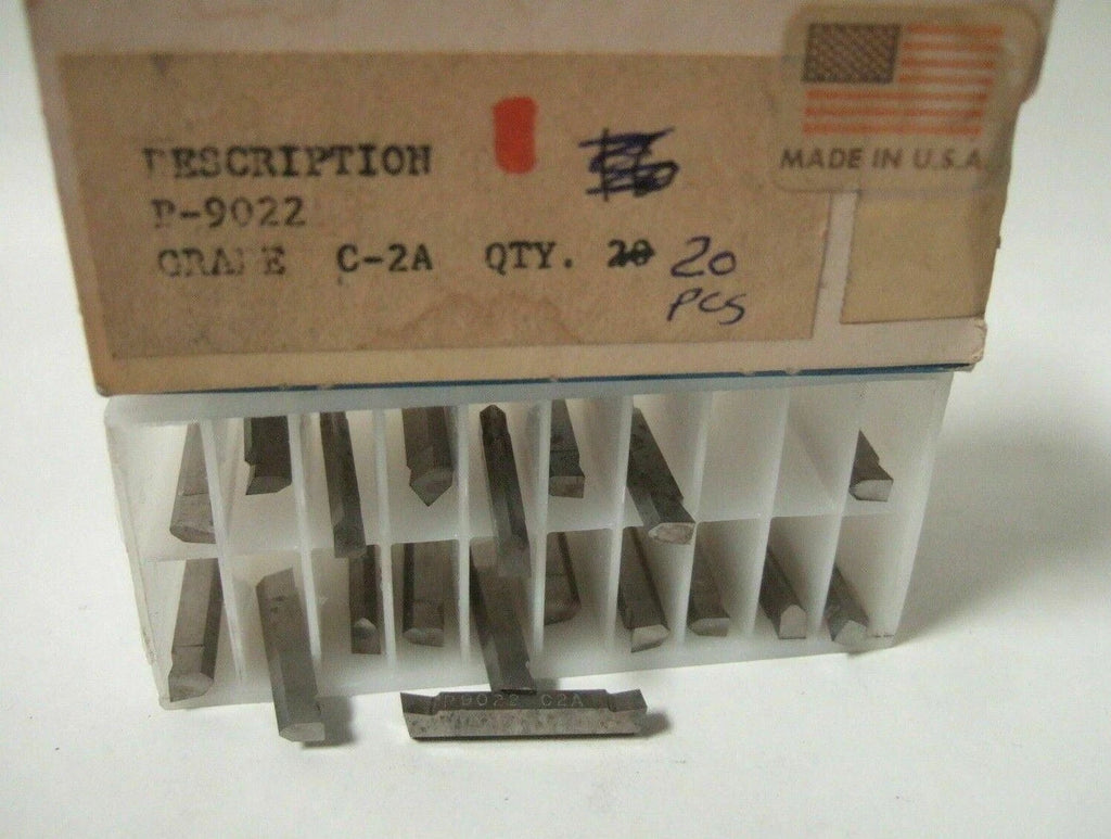 20 Pcs TGI P9022 Grade C-2A Lathe Grooving Carbide Inserts New
