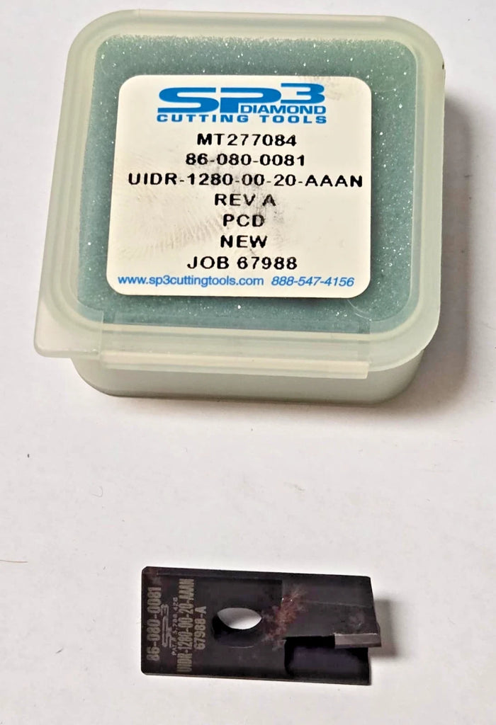 SP3 Insert Triangle Turning Diamond PCD MT277084 UIDR-1280-00-20-AAAN Rev A Tool